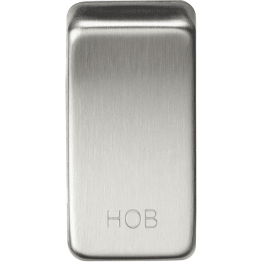 GDHOBBC Switch Cover marked "HOB" in Brushed Chrome