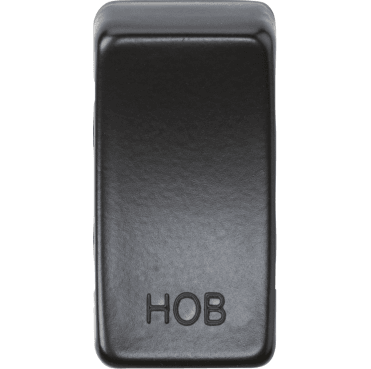 GDHOBMB Switch Cover marked "HOB" in Matt Black