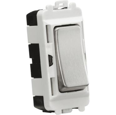 GDM001BC 20A 2 Way Single Pole Grid Module in Brushed Chrome