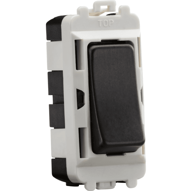 Knightsbridge Switches and Sockets GDM001SB 20A 2 Way Single Pole Grid Module in Smoked Bronze