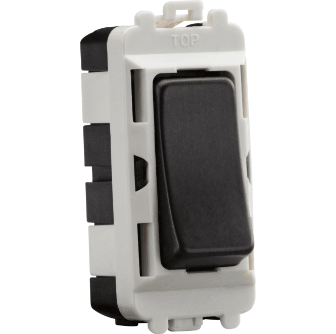 Knightsbridge Switches and Sockets GDM002SB 20A Double Pole Grid Module in Smoked Bronze