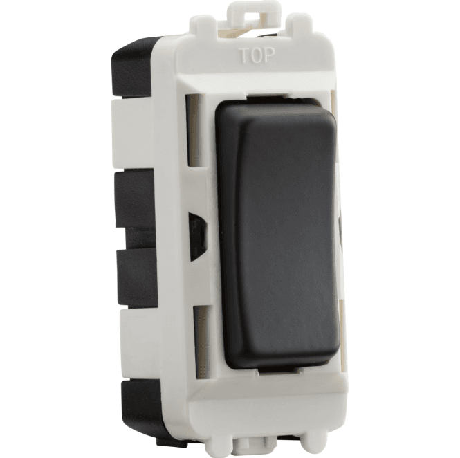 Knightsbridge Switches and Sockets GDM004AT 20A 2 Way Single Pole Module (centre off) in Anthracite