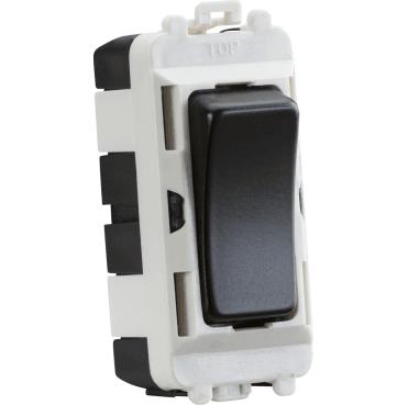 GDM004MB 20A 2 Way Single Pole Module (centre off) in Matt Black