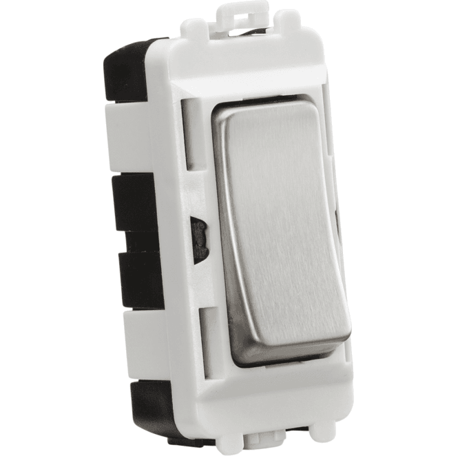 Knightsbridge Switches and Sockets GDM005BC 20A Intermediate Module in Brushed Chrome