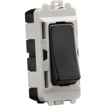 GDM006SB 20A 2 Way Retractive Single Pole Module (marked press) in Smoked Bronze