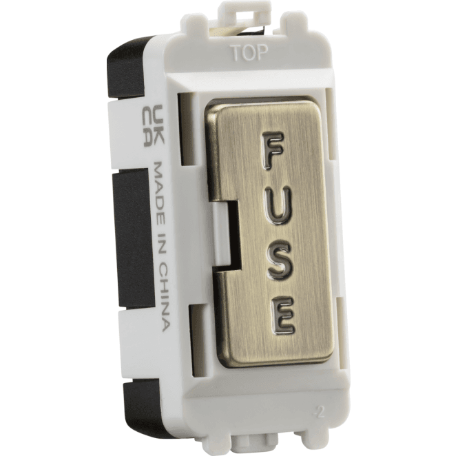 Knightsbridge Switches and Sockets GDM011AB 13A Fused Module in Antique Brass
