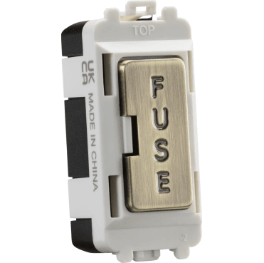 GDM011AB 13A Fused Module in Antique Brass