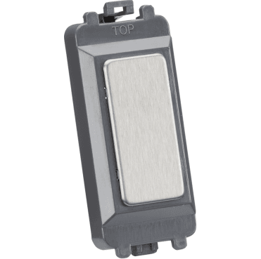 GDM013BC Blank Grid Module in Brushed Chrome