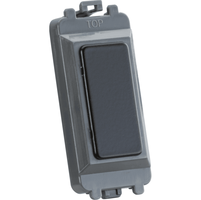 Knightsbridge Switches and Sockets GDM013MB Blank Grid Module in Matt Black