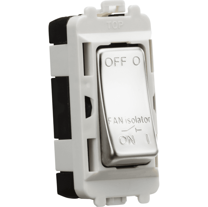 Knightsbridge Switches and Sockets GDM020PC 10A Fan Isolator Module in Polished Chrome