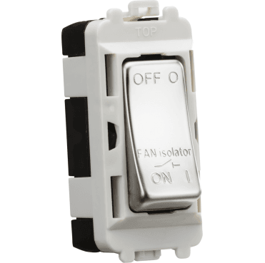 GDM020PC 10A Fan Isolator Module in Polished Chrome