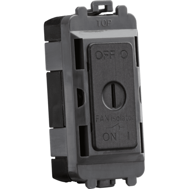 Knightsbridge Switches and Sockets GDM021SB 10A Fan Isolator Key Switch Module in Smoked Bronze