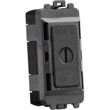 GDM021SB 10A Fan Isolator Key Switch Module in Smoked Bronze
