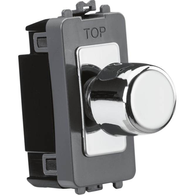 Knightsbridge Switches and Sockets GDM022PC 6A 1G 2 Way Dummy Dimmer Module in Polished Chrome