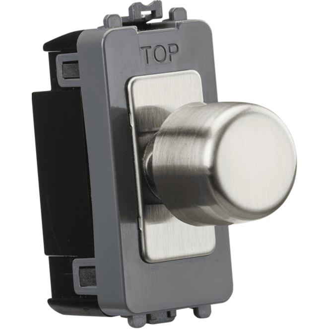 Knightsbridge Switches and Sockets GDM150IBC 1G 2W 10-150W (5-100W) Intelligent Dimmer in Brushed Chrome