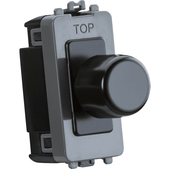 Knightsbridge Switches and Sockets GDM150IMB 1G 2W 10-150W (5-100W) Intelligent Dimmer in Matt Black