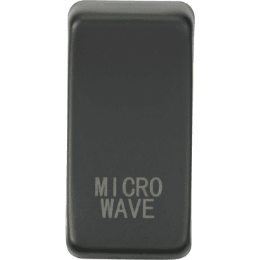 GDMICROAT Switch Cover marked "MICROWAVE" in Anthracite