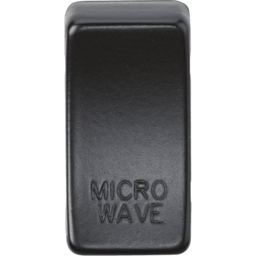 GDMICROMB Switch Cover marked "MICROWAVE" in Matt Black