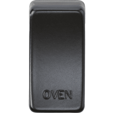GDOVENMB Switch Cover marked "OVEN" in Matt Black