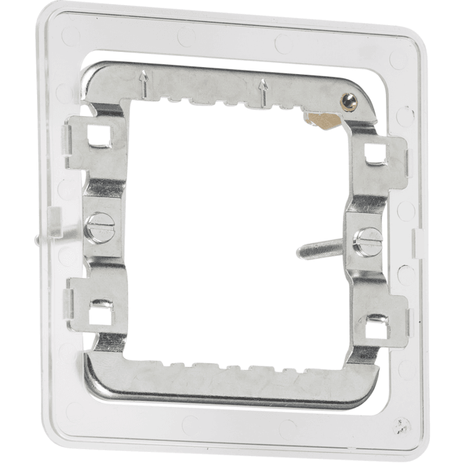 Knightsbridge Switches and Sockets GDS001F 1-2G Grid Mounting Frame for Screwless