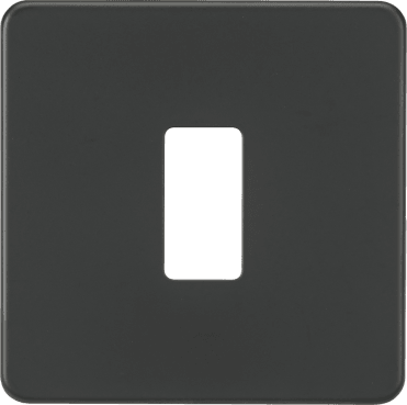 GDSF001AT Screwless 1G Grid Faceplate in Anthracite