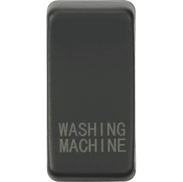 GDWASHAT Switch Cover marked "WASHING MACHINE" in Anthracite