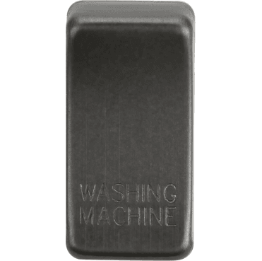 GDWASHSB Switch Cover marked "WASHING MACHINE" in Smoked Bronze