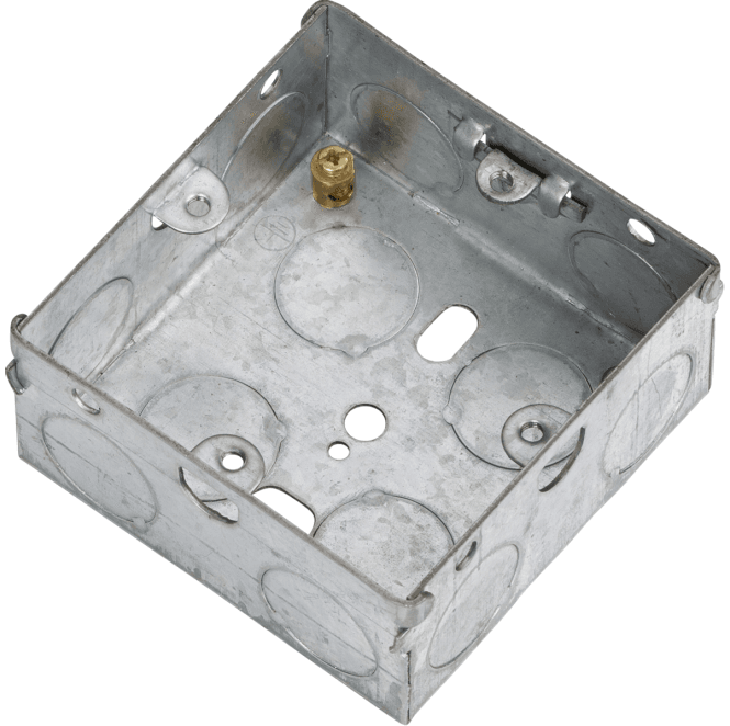 Knightsbridge Switches and Sockets GSK35 Single 35mm Metal Back Box