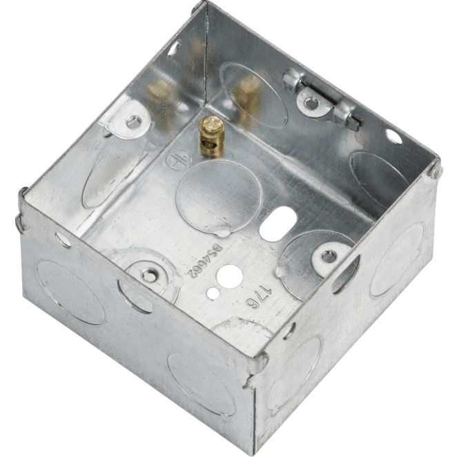 Knightsbridge Switches and Sockets GSK47 Single 47mm Metal Back Box