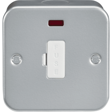 M6000N Metal Clad 13A Fused Spur with Neon