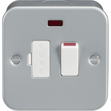 M6300N Metal Clad 13A Switched Fused Spur with Neon