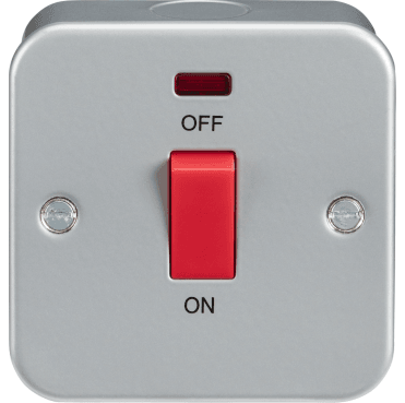 M8331N Metal Clad 1G 45A DP Switch with Neon