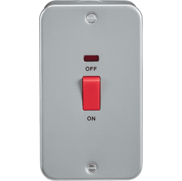 M8332N Metal Clad 2G 45A DP Switch with Neon