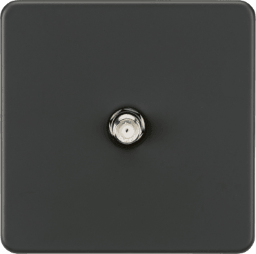 SF0150AT Screwless 1G SAT TV Outlet in Anthracite