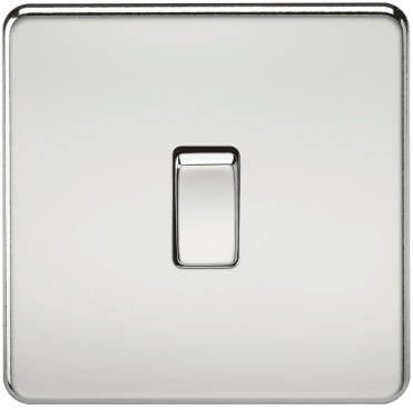 SF1200PC Screwless 1G Intermediate Switch in Polished Chrome