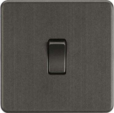 SF1200SB Screwless 1G Intermediate Switch in Smoked Bronze