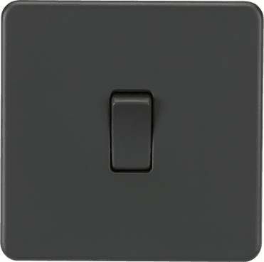 SF2000AT Screwless 1G 2W Switch in Anthracite