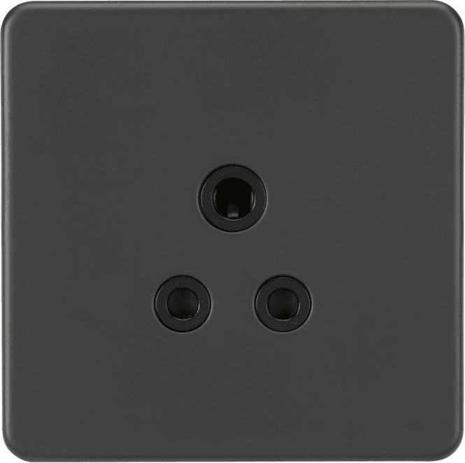 Knightsbridge Switches and Sockets SF5AAT Screwless 5A Unswitched Socket in Anthracite