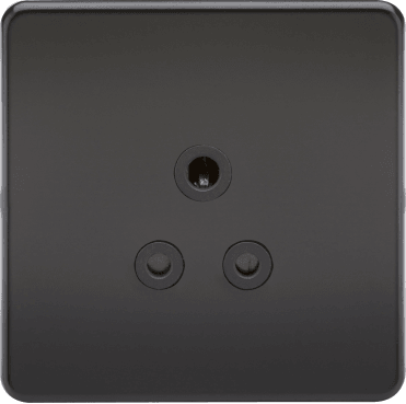 SF5AMB Screwless 5A Unswitched Socket in Matt Black