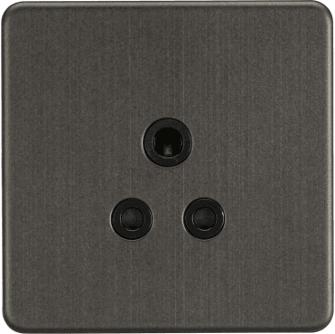 SF5ASB Screwless 5A Unswitched Socket in Smoked Bronze