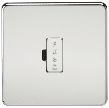 SF6000PC Screwless 13A Fused Spur in Polished Chrome