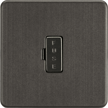 SF6000SB Screwless 13A Fused Spur in Smoked Bronze