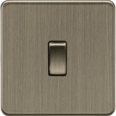 SF8341AB Screwless 20A 1G DP Switch in Antique Brass