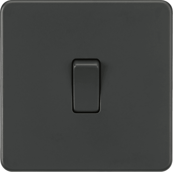 Knightsbridge Switches and Sockets SF8341AT Screwless 20A 1G DP Switch in Anthracite