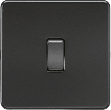 SF8341MBB Screwless 20A 1G DP Switch in Matt Black