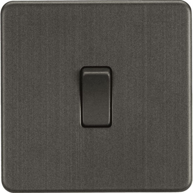 Knightsbridge Switches and Sockets SF8341SB Screwless 20A 1G DP Switch in Smoked Bronze