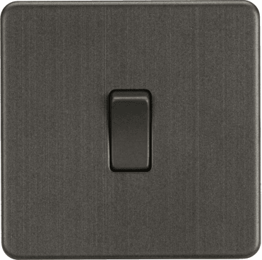 SF8341SB Screwless 20A 1G DP Switch in Smoked Bronze