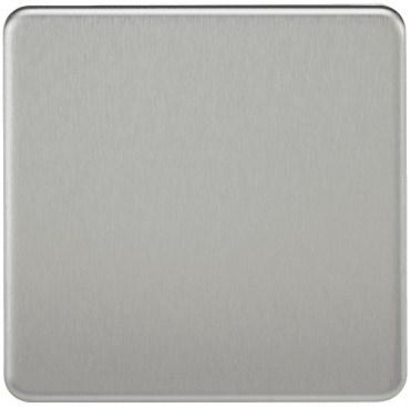 SF8350BC Screwless 1G Blanking Plate in Brushed Chrome