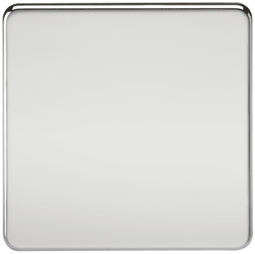 SF8350PC Screwless 1G Blanking Plate in Polished Chrome