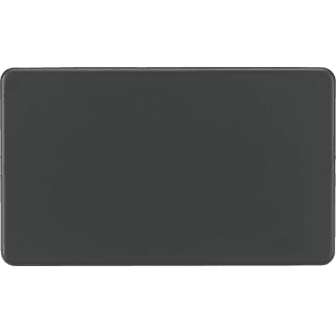 SF8360AT Screwless 2G Blanking Plate in Anthracite